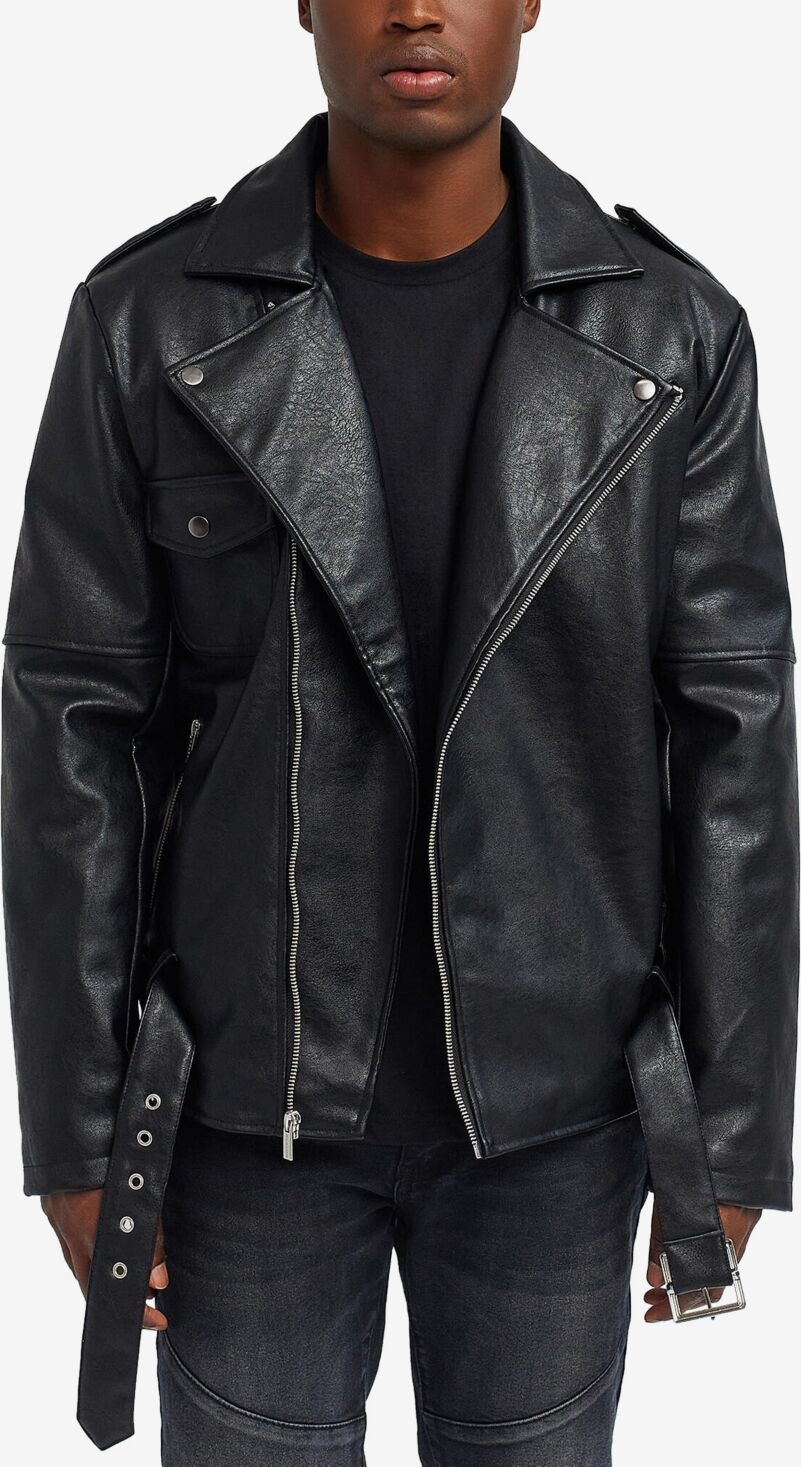 Reason Men's Leather Jacket - Black