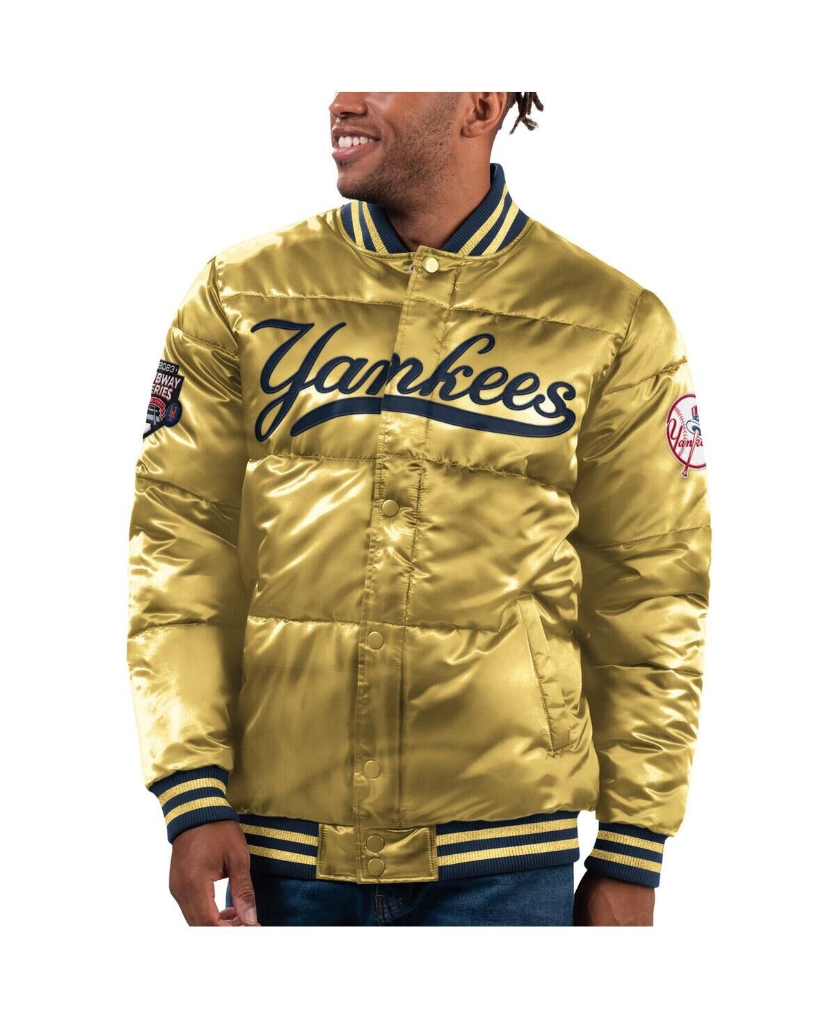 Starter Men's Starter Gold New York Yankees 2023 Subway Series Bronx Bomber Full-Snap Jacket - Gold