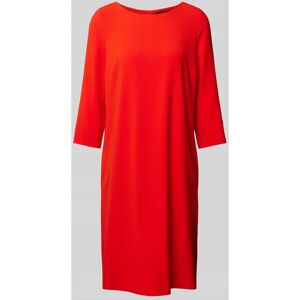 Windsor Knielanges Kleid in unifarbenem Design mit 3/4-Arm, Größe 38 - EUR - Rot - 38
