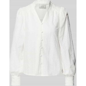 Neo Noir Bluse mit Knopfleiste Modell 'Massima', Größe 38 - EUR - Weiss - 38