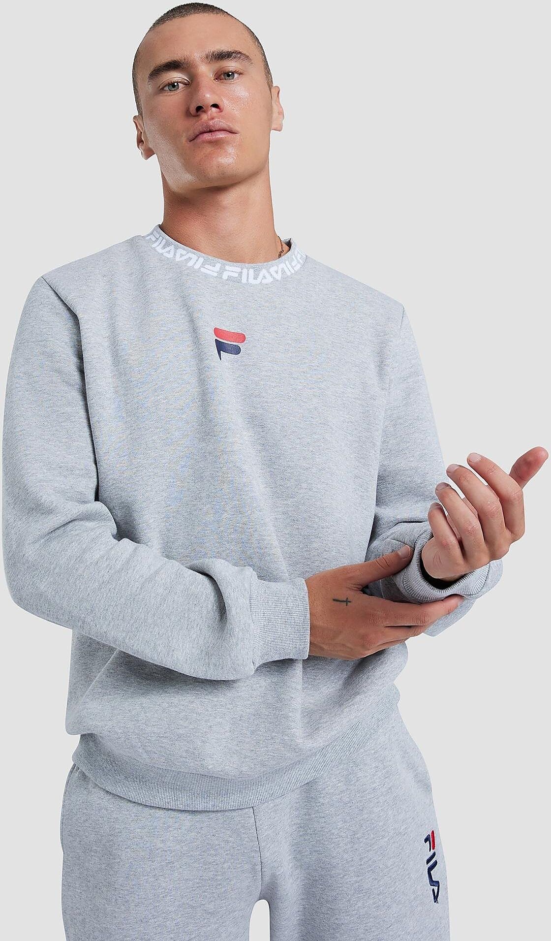 Fila Shane Crew Sweatshirt - Grey - Mens  size: L