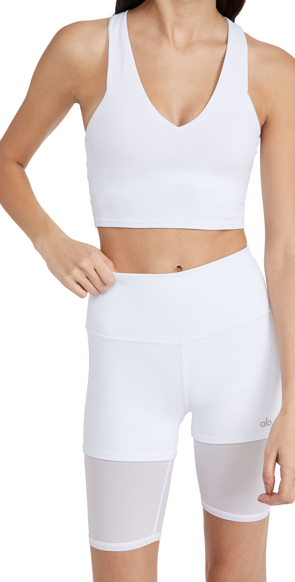 Alo Yoga Real Bra Tank White XS  White  size:XS