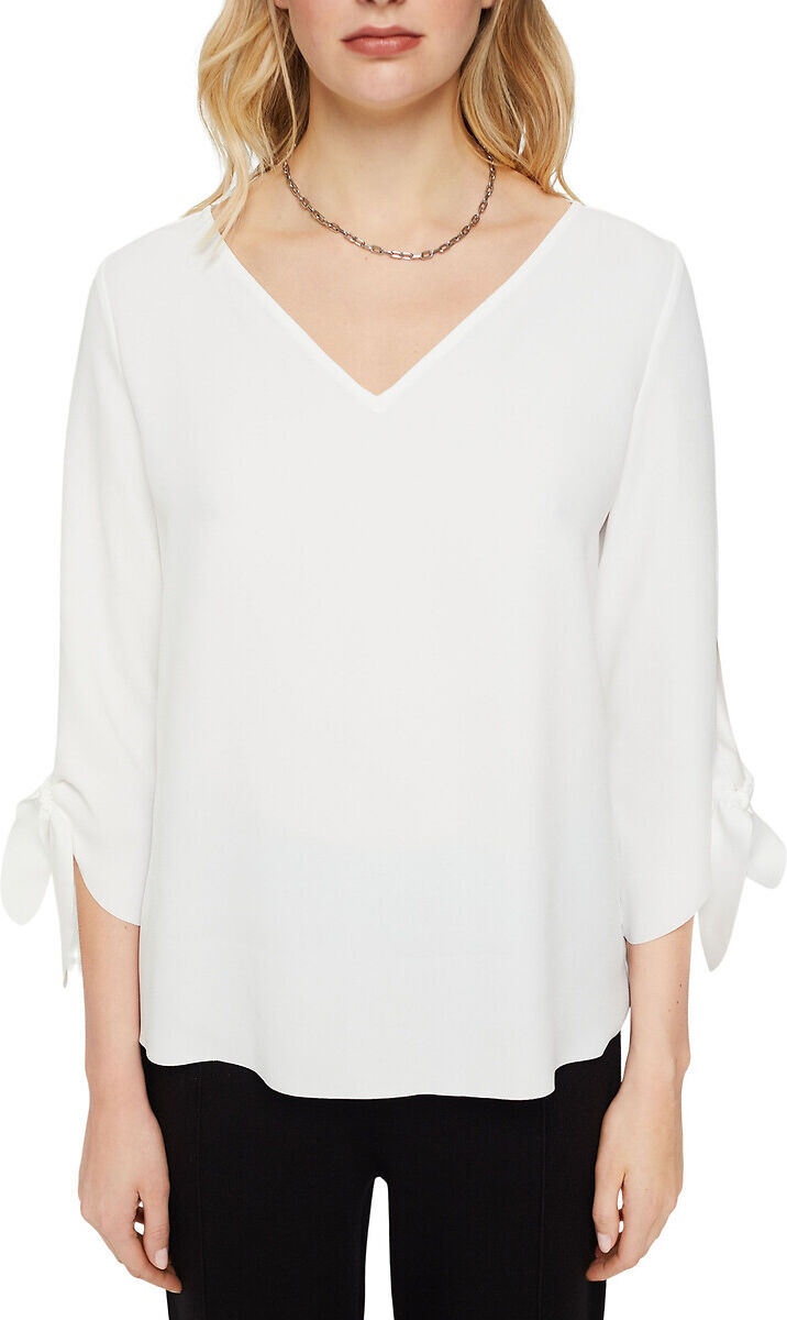 ESPRIT Blouse col V, manches 3/4