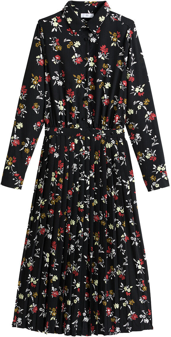 LA REDOUTE COLLECTIONS Robe-chemise bas plissé, imprimée fleurs