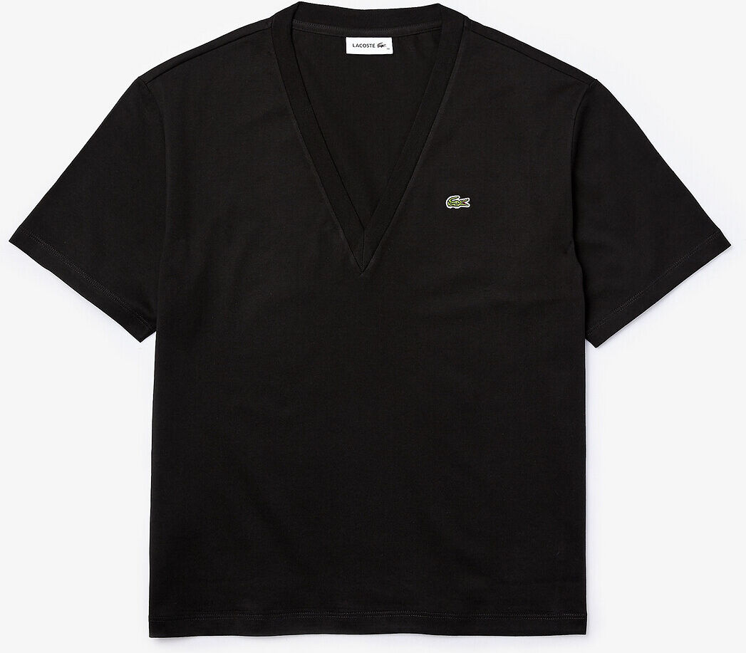 LACOSTE T-shirt col V à logo