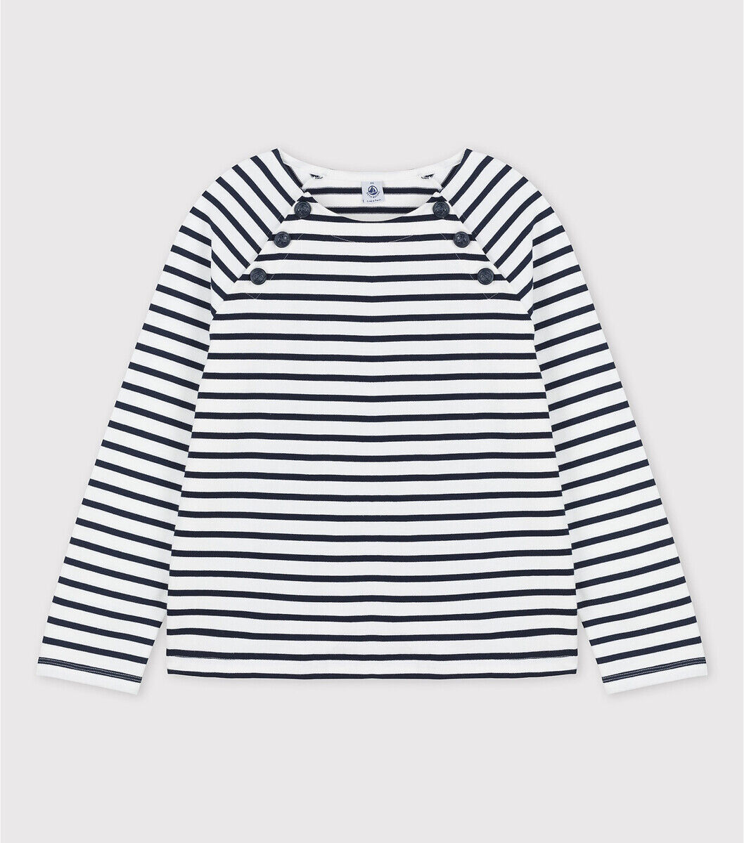 PETIT BATEAU T-shirt à rayues, col bateau