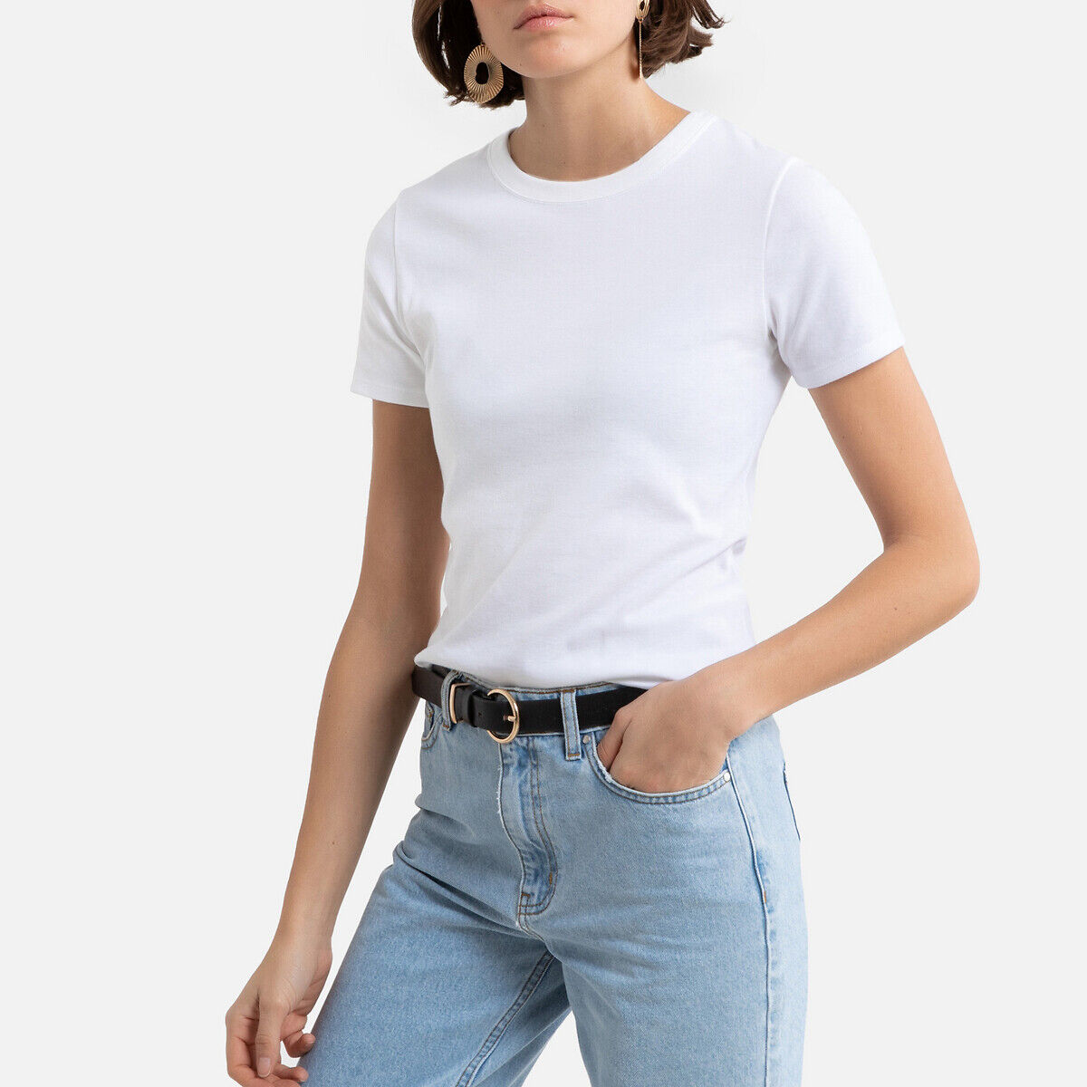 PETIT BATEAU T-shirt col rond manches courtes en coton
