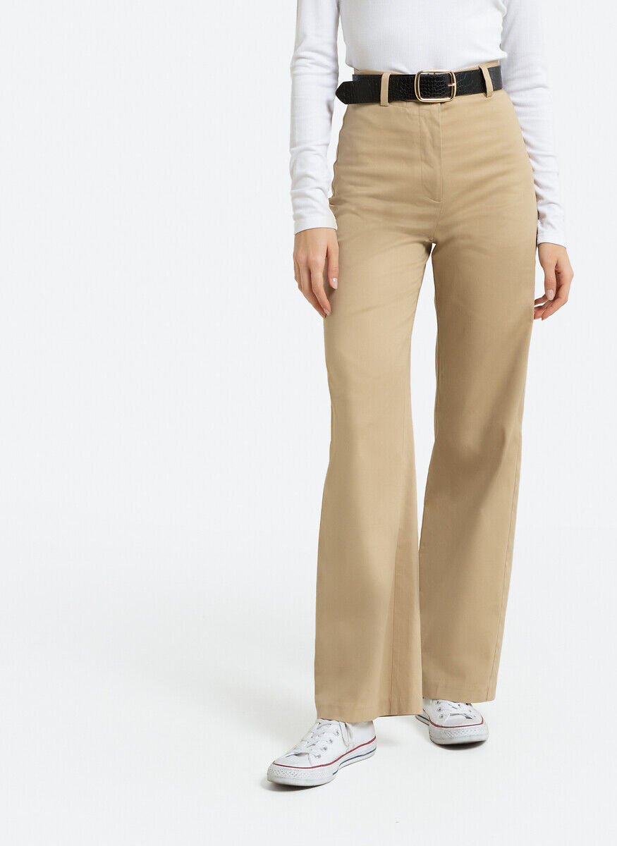 LA REDOUTE COLLECTIONS Pantalon large en satin de coton