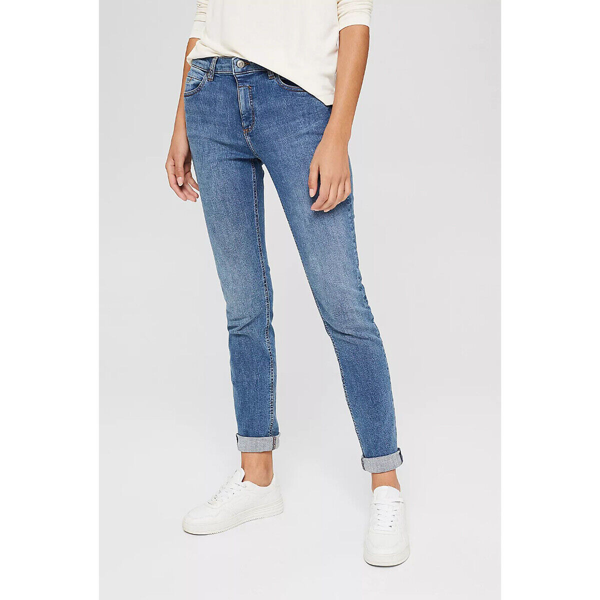 ESPRIT Jean slim en coton bio