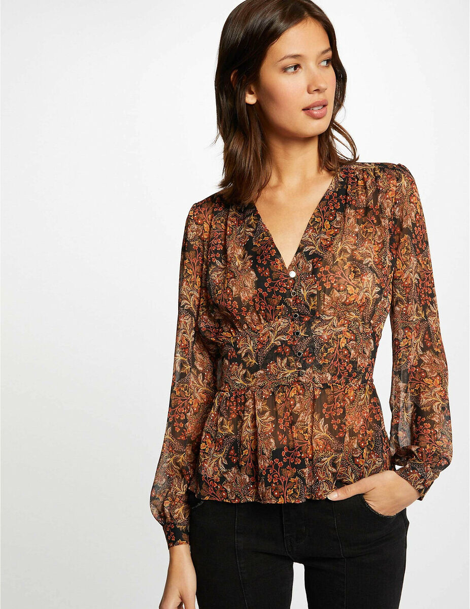 MORGAN Blouse manches longues imprimé floral