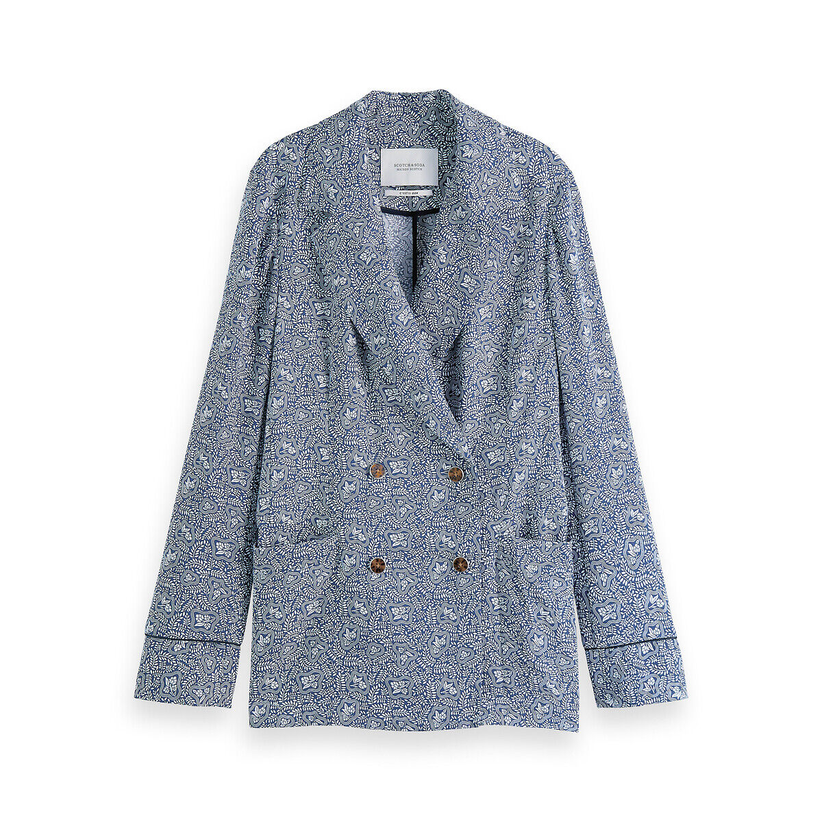 SCOTCH AND SODA Blazer court, coupe droite