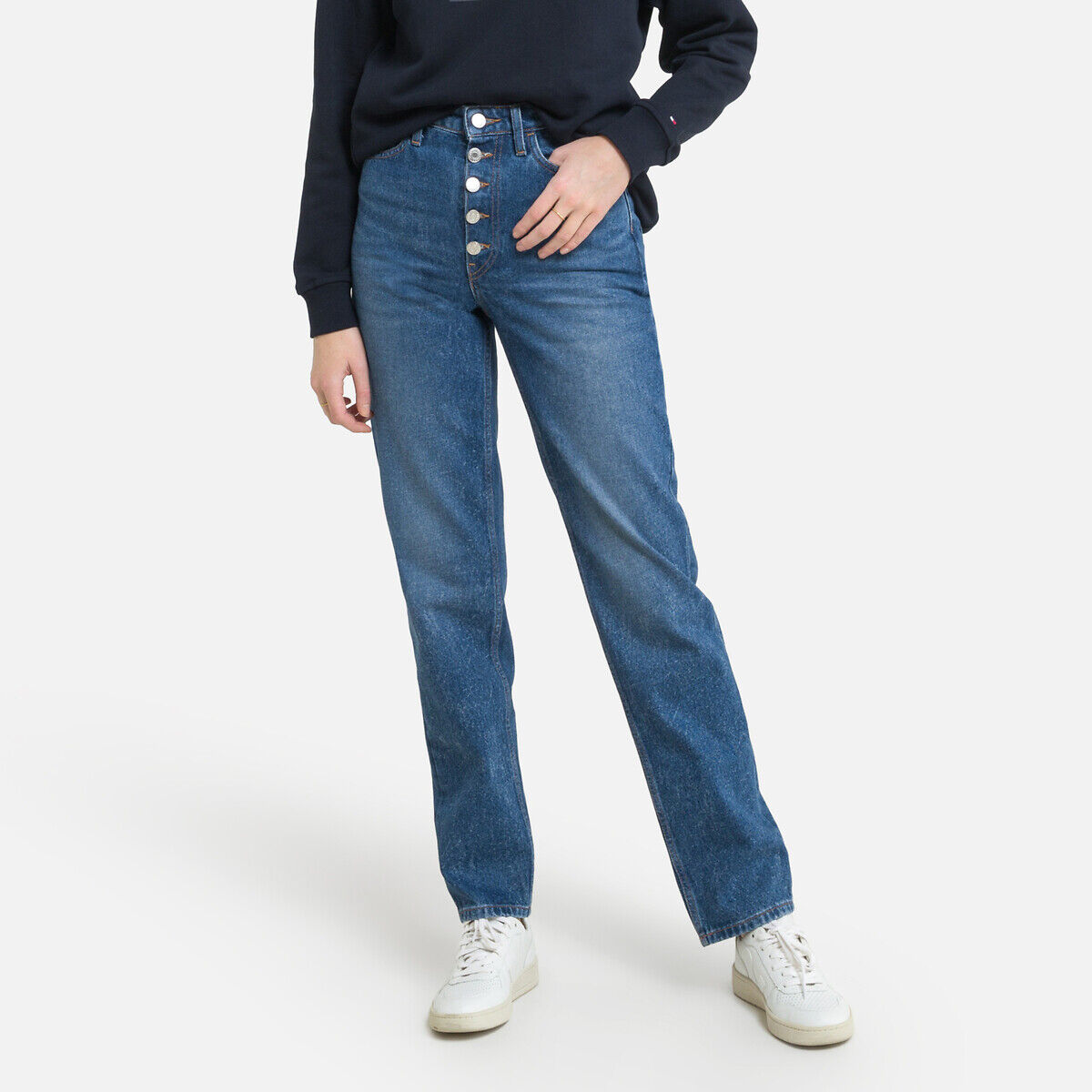 TOMMY HILFIGER Jean droit boutonné