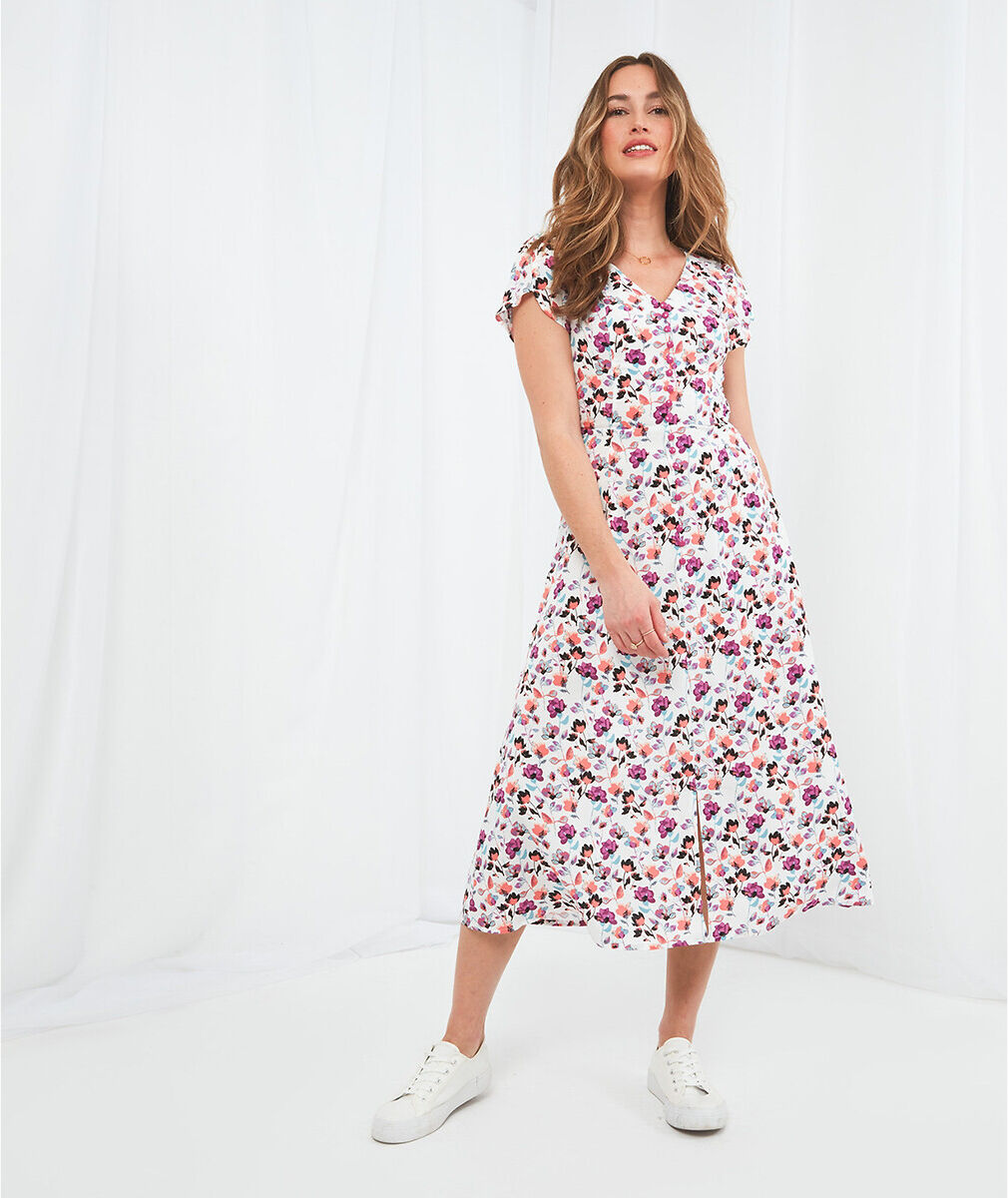 JOE BROWNS Robe fleurie Petunia boutonnage devant