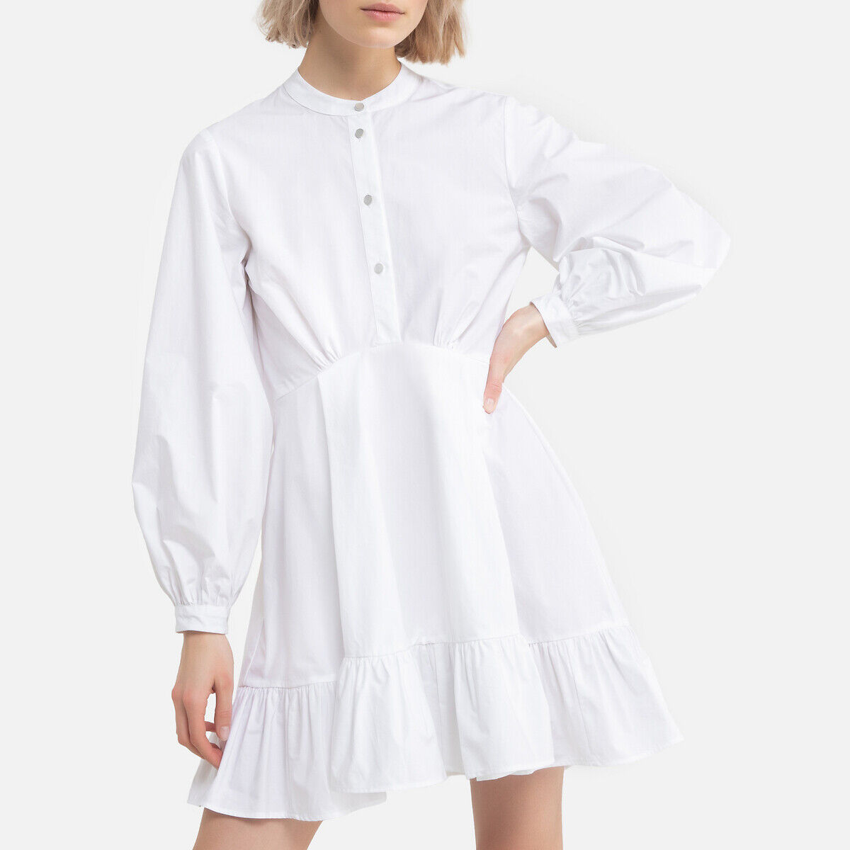 THE KOOPLES Robe courte à volant, manches longues