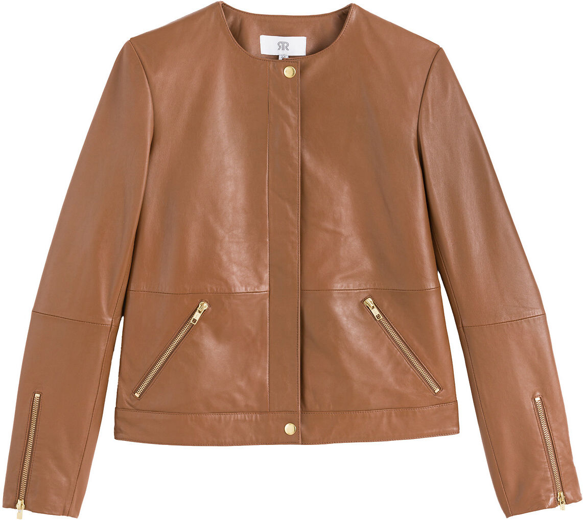 LA REDOUTE COLLECTIONS Blouson sans col en cuir