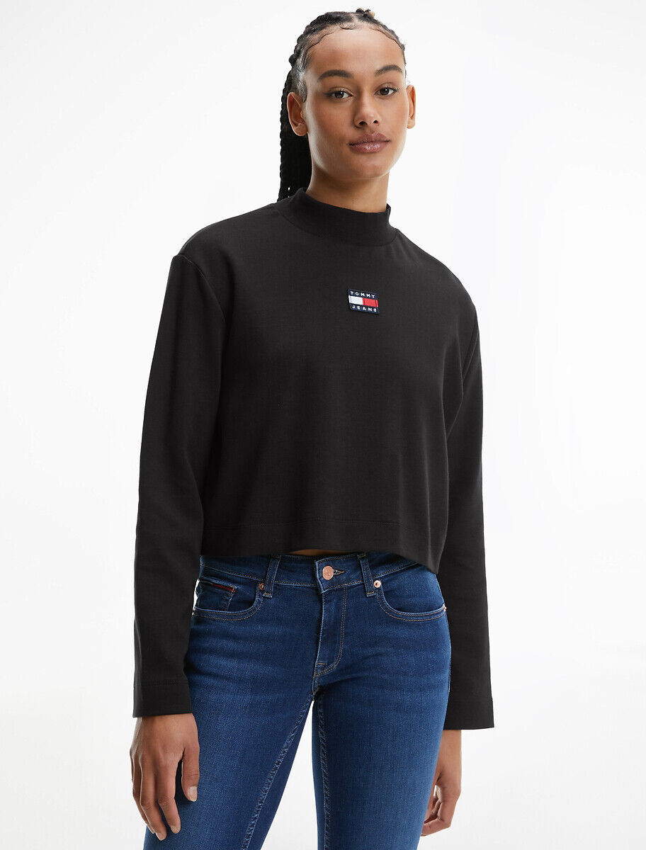 TOMMY JEANS Pull col montant logo devant