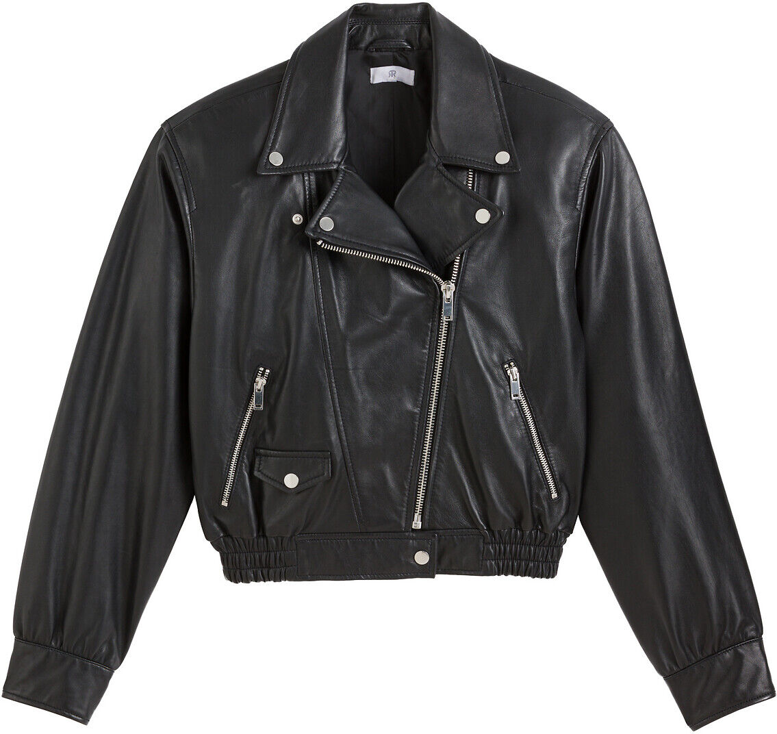 LA REDOUTE COLLECTIONS Blouson court en cuir, style motard