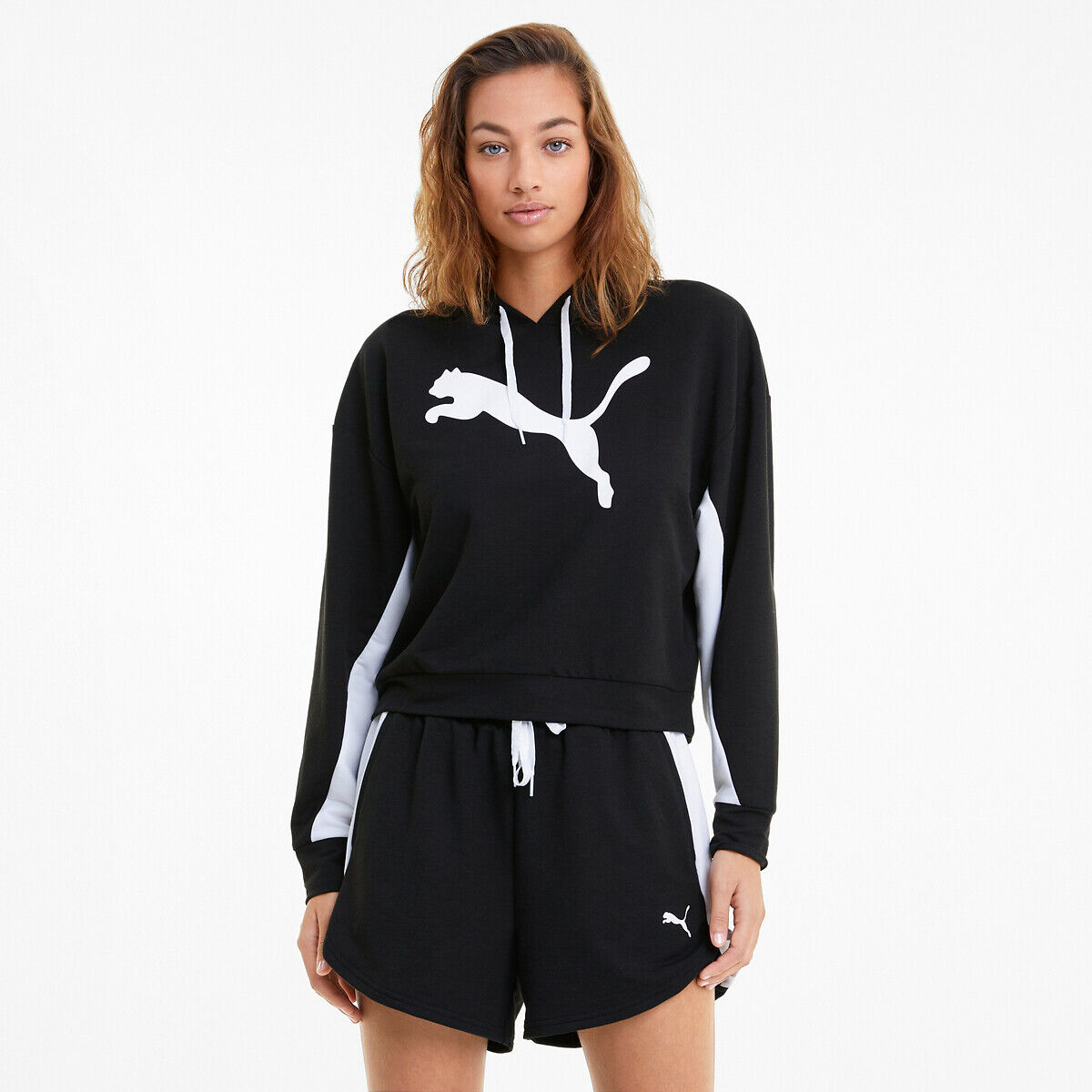 PUMA Sweat à capuche avec logo devant