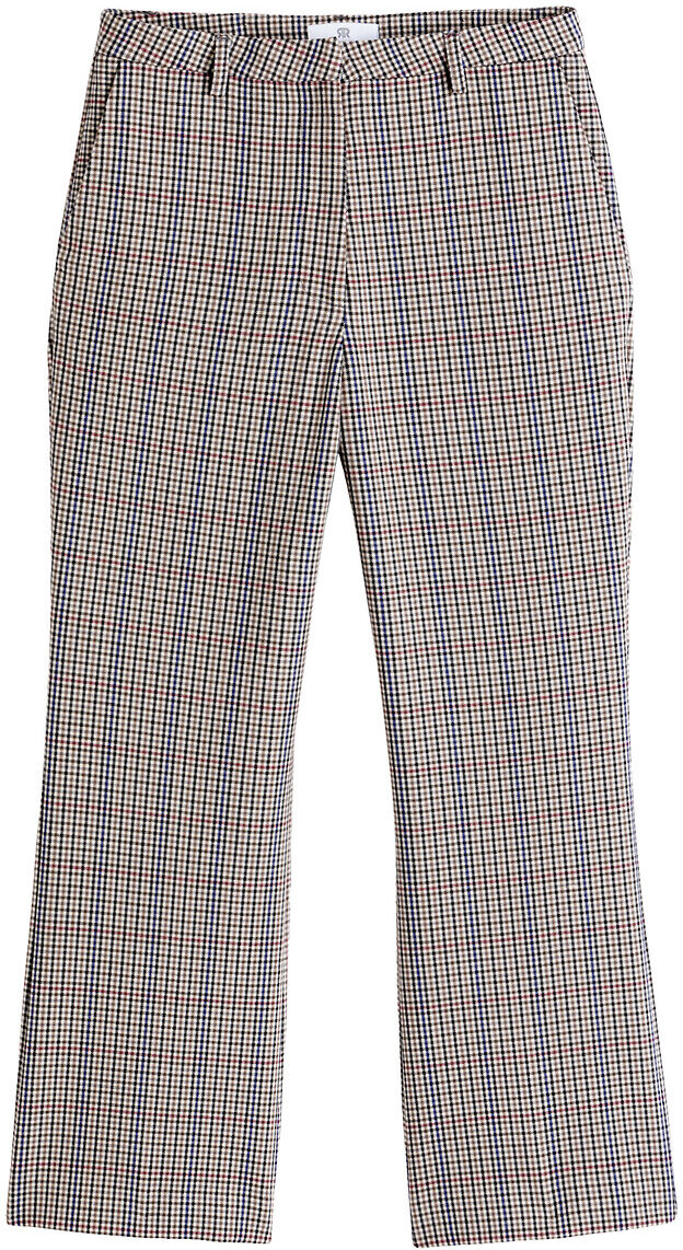 LA REDOUTE COLLECTIONS Pantalon flare à carreaux, longueur 7/8ème