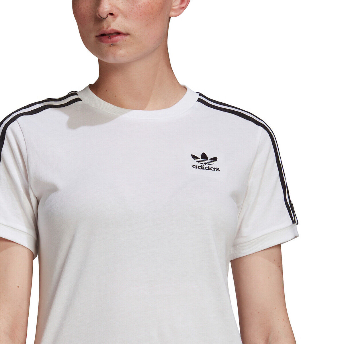 adidas Originals T-shirt manches courtes, col rond, avec logo