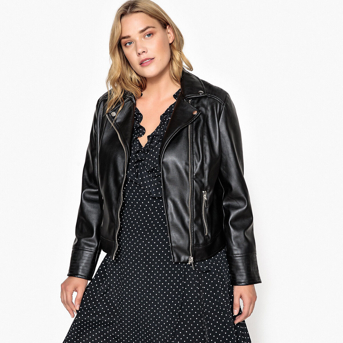 LA REDOUTE COLLECTIONS PLUS Blouson court zippé en simili