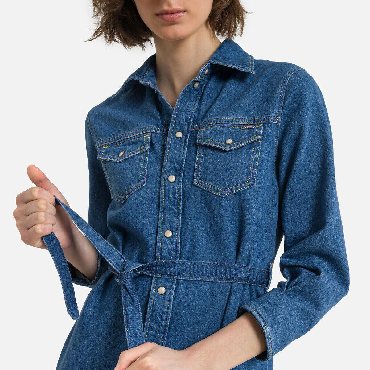 PEPE JEANS Robe chemise en jean