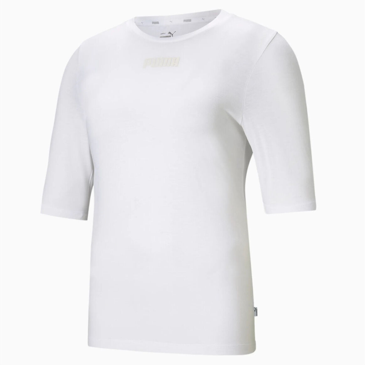 PUMA T-shirt col rond manches courtes logo devant