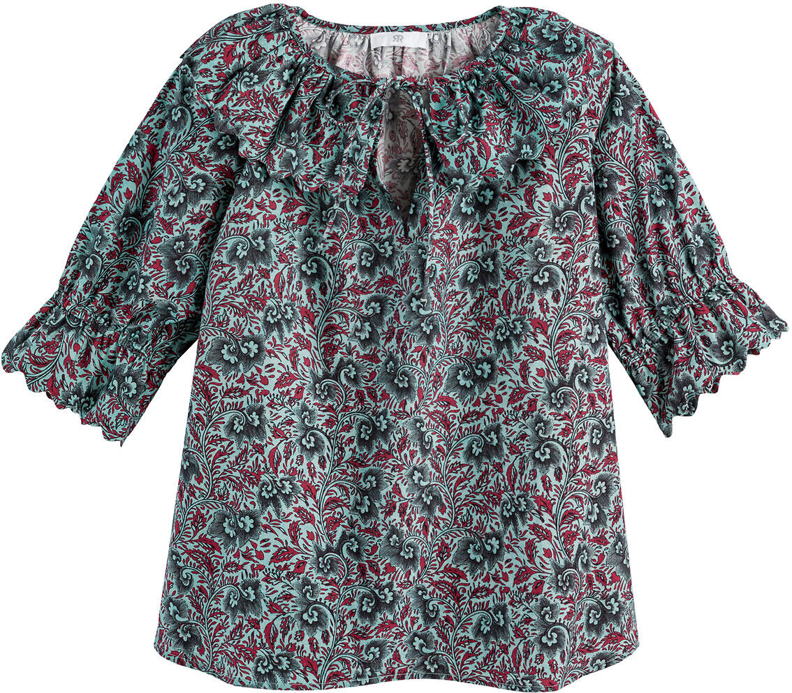 LA REDOUTE COLLECTIONS Blouse imprimée col Claudine, en coton bio