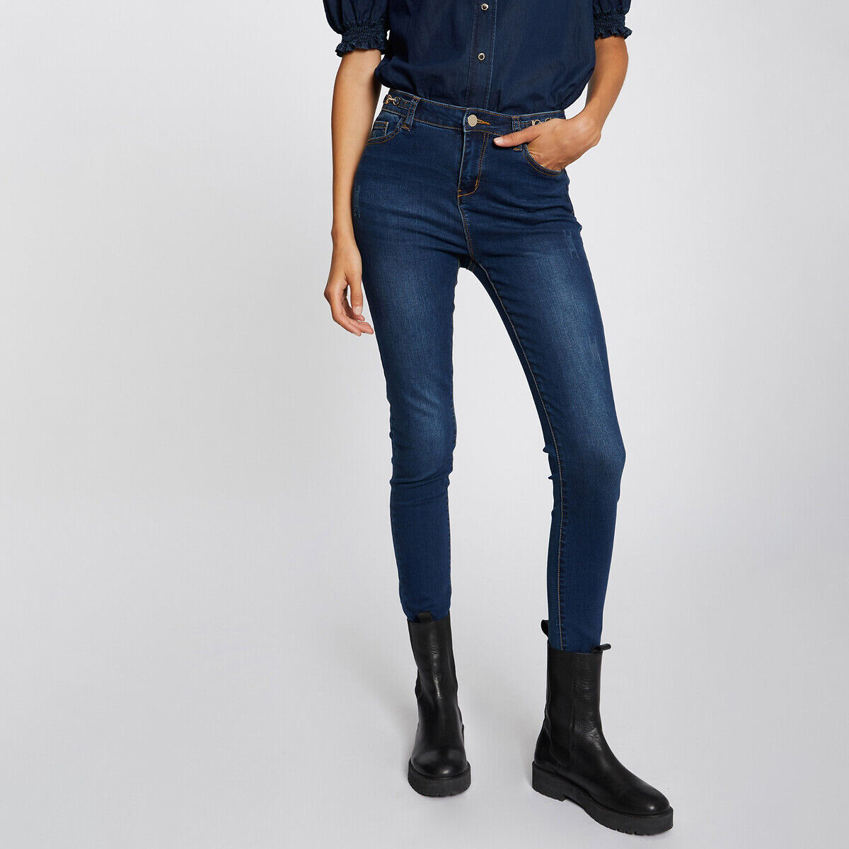 MORGAN Jean slim taille haute