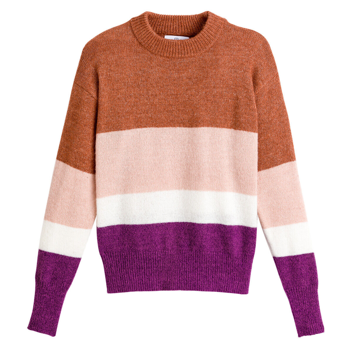 LA REDOUTE COLLECTIONS Pull col rond rayures multicolores