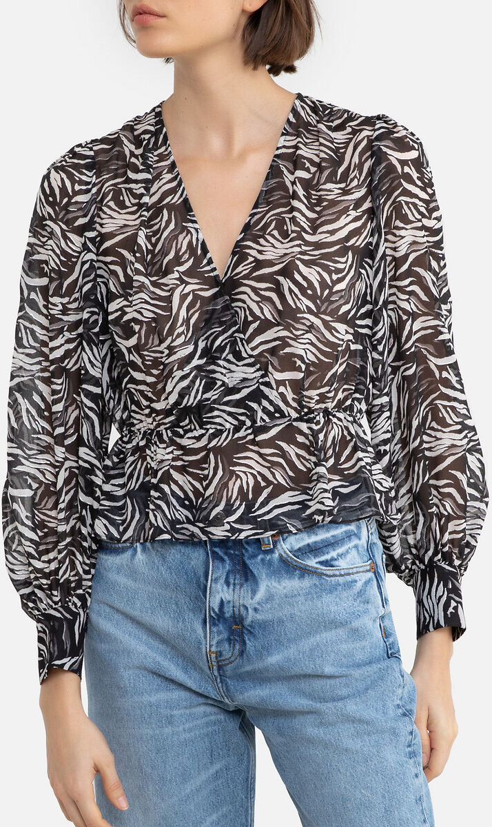 THE KOOPLES Blouse imprimée col v, manches longues