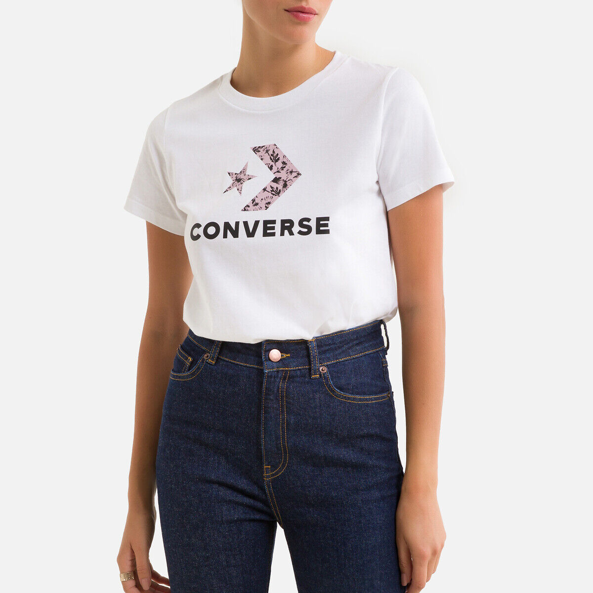 CONVERSE T-shirt coupe ajsutée, logo devant