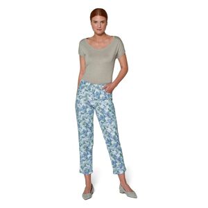 Madeleine Druckhose wollweiss / multicolor 42