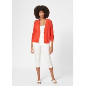 Madeleine Kurze Ajour-Strickjacke papaya 34