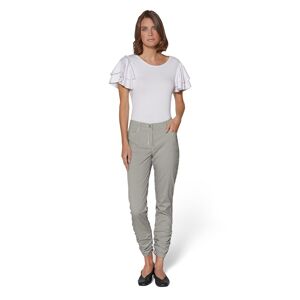 Madeleine Vichykaro Hose khaki / weiss 40