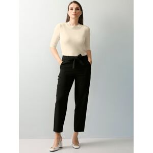 alba moda Hose mit Bindegürtel schwarz 36