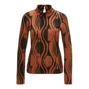 Madeleine Shirt mit Retromuster safran / orange / schwarz 38