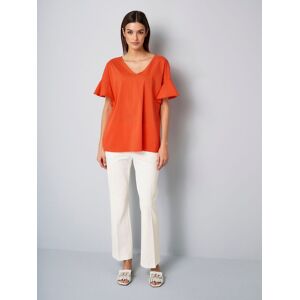 alba moda Bluse mit V-Ausschnitt orange 36