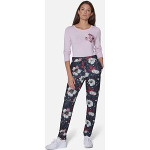 Madeleine Jogg-Pants mit Blumenprint rauchblau / multicolor 40