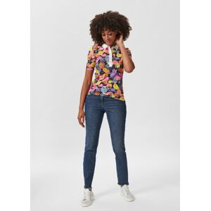 Madeleine Poloshirt mit Früchteprint marine / multicolor 36