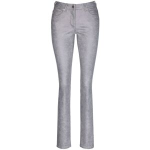 Madeleine Schmale Jeans mit Glanzbeschichtung toffee / multicolor 21