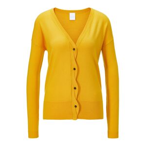 Madeleine Strickjacke aus Merinowolle curry 36/38