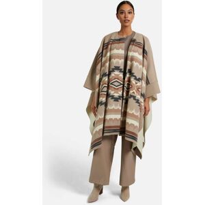 Madeleine Doubleface-Cape mit Innenweste cappuccino / multicolor 40