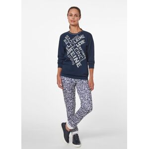 Madeleine Sweatshirt mit Letterprint und Glitzersteinchen nachtblau 42