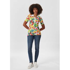 Madeleine Poloshirt mit Früchteprint weiss / multicolor 40
