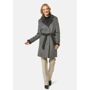 Madeleine Glencheckmantel schwarz / grey 48