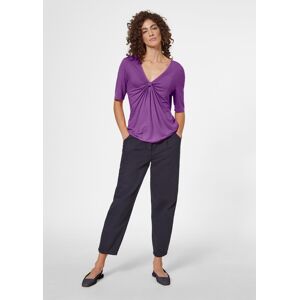 Madeleine Shirt mit Knoten traubenviolett 44