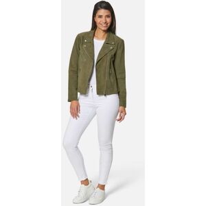 Madeleine Lederjacke im Biker-Stil khaki 36