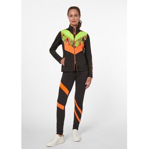 Madeleine Jacke mit Colourblock-Einsätzen und Ziersteinchen schwarz / multicolor 38