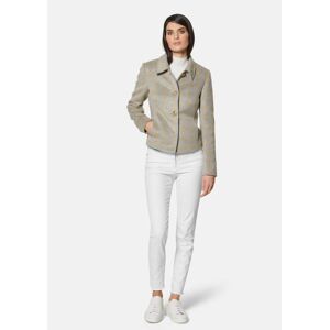 Madeleine Warmer Blazer steingrau / méliert / camel 40